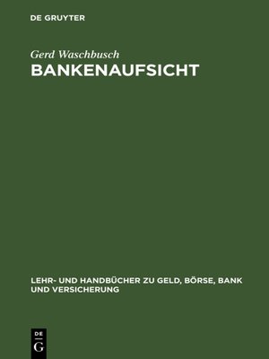 cover image of Bankenaufsicht